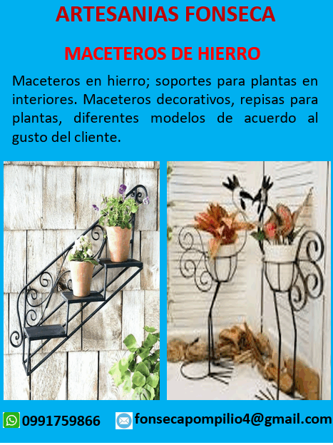 Maceteros de hierro